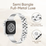 Cross Bracelet Stainless Steel Watch Band, For Apple Watch SE 40mm, For Apple Watch SE 44mm, For Apple Watch Series 6 40mm, For Apple Watch Series 6 44mm, For Apple Watch Series 5 44mm, For Apple Watch Series 5 40mm, For Apple Watch Series 4 44mm