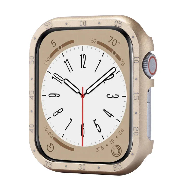 Uhrengehäuse aus Aluminiumlegierung, passend für Apple Watch Series 6 / 5 / 4 / SE (44 mm), Apple Watch Series 6 / 5 / 4 / SE (40 mm), Apple Watch Series 9 / 8 / 7 (45 mm), Apple Watch Series 9 / 8 / 7 (41 mm), Apple Watch Series 3 / 2 / 1 (38 mm)...