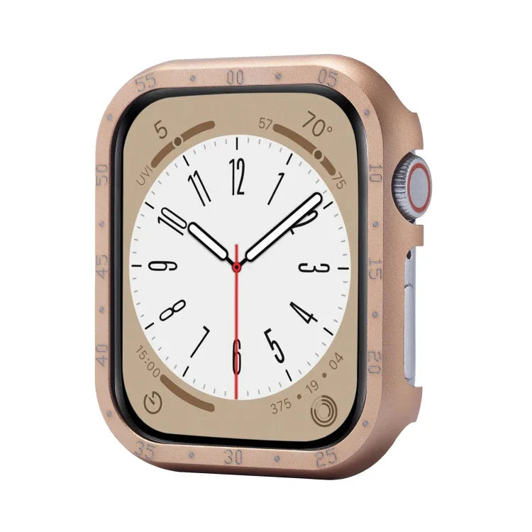 Uhrengehäuse aus Aluminiumlegierung, passend für Apple Watch Series 6 / 5 / 4 / SE (44 mm), Apple Watch Series 6 / 5 / 4 / SE (40 mm), Apple Watch Series 9 / 8 / 7 (45 mm), Apple Watch Series 9 / 8 / 7 (41 mm), Apple Watch Series 3 / 2 / 1 (38 mm)...