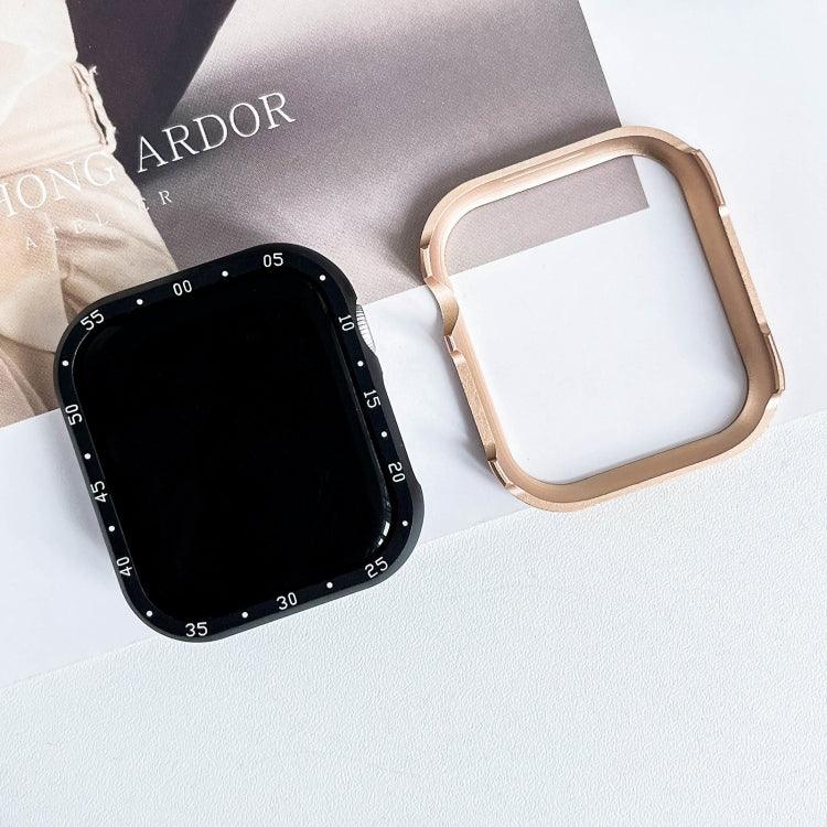 Uhrengehäuse aus Aluminiumlegierung, passend für Apple Watch Series 6 / 5 / 4 / SE (44 mm), Apple Watch Series 6 / 5 / 4 / SE (40 mm), Apple Watch Series 9 / 8 / 7 (45 mm), Apple Watch Series 9 / 8 / 7 (41 mm), Apple Watch Series 3 / 2 / 1 (38 mm)...
