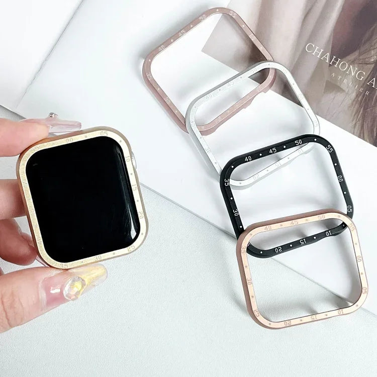 Uhrengehäuse aus Aluminiumlegierung, passend für Apple Watch Series 6 / 5 / 4 / SE (44 mm), Apple Watch Series 6 / 5 / 4 / SE (40 mm), Apple Watch Series 9 / 8 / 7 (45 mm), Apple Watch Series 9 / 8 / 7 (41 mm), Apple Watch Series 3 / 2 / 1 (38 mm)...