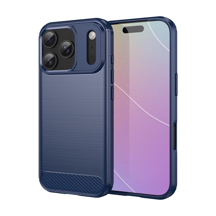 Gebürstete Struktur Carbonfaser TPU Handyhülle, Für iPhone 17e / 16e, Für iPhone 17 Pro Max, Für iPhone 17 Pro, Für iPhone 17, Für iPhone Air, Für iPhone 16 Pro Max, Für iPhone 16 Pro, Für iPhone 16 Plus, Für iPhone 16