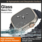 IMAK Schutzfolie aus gehärtetem Glas, selbstpositionierende Version, für Apple Watch Ultra 1/2/3 49 mm
