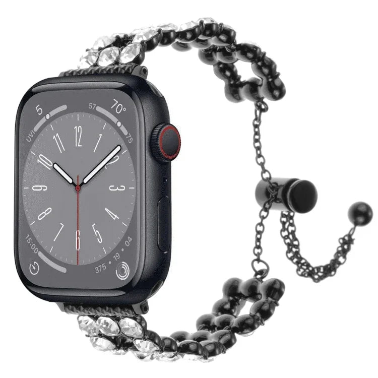 Strassbesetztes Metallarmband für Apple Watch SE (40 mm), Apple Watch SE (44 mm), Apple Watch Series 6 (40 mm), Apple Watch Series 6 (44 mm), Apple Watch Series 5 (44 mm), Apple Watch Series 5 (40 mm), Apple Watch Series 4 (44 mm) ...