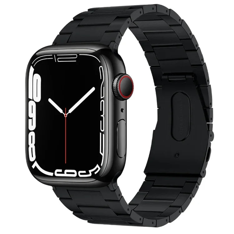 PG63 Dreifach-Perlenarmband aus Titan, passend für Apple Watch Series 6 (40 mm), Apple Watch Series 6 (44 mm), Apple Watch Series 5 (44 mm), Apple Watch Series 5 (40 mm), Apple Watch Series 4 (44 mm), Apple Watch Series 4 (40 mm) ...