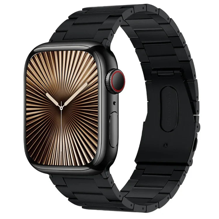 PG63 Dreifach-Perlenarmband aus Titan, passend für Apple Watch Series 10 (46 mm), Apple Watch Series 10 (42 mm), Apple Watch SE (2023, 44 mm), Apple Watch SE (2023, 40 mm), Apple Watch Ultra 2 (49 mm), Apple Watch Series 9 (45 mm) ...