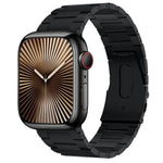 PG63 Three-Bead Protrusion Titanium Metal Watch Band, For Apple Watch Series 10 46mm, For Apple Watch Series 10 42mm, For Apple Watch SE 2023 44mm, For Apple Watch SE 2023 40mm, For Apple Watch Ultra 2 49mm, For Apple Watch Series 9 45mm               ...