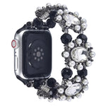 Beaded Pearl Gemstone Bracelet Watch Band, For Apple Watch SE 40mm, For Apple Watch SE 44mm, For Apple Watch Series 6 40mm, For Apple Watch Series 6 44mm, For Apple Watch Series 5 44mm, For Apple Watch Series 5 40mm, For Apple Watch Series 4 44mm      ...