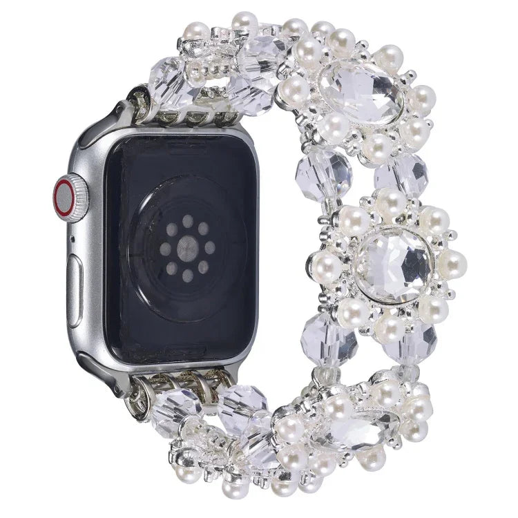 Perlen-Edelstein-Armband für Apple Watch 42 mm und 38 mm