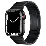 PG65 Einzelperlen-Bambusgelenk-Federstege, Titan-Metallarmband, für Apple Watch Series 6 40mm, für Apple Watch Series 6 44mm, für Apple Watch Series 5 44mm, für Apple Watch Series 5 40mm, für Apple Watch Series 4 44mm, für Apple Watch Series 4 40m...