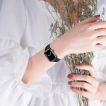 PG65 Einzelperlen-Bambusgelenk-Federstege, Titan-Metallarmband, für Apple Watch Series 6 40mm, für Apple Watch Series 6 44mm, für Apple Watch Series 5 44mm, für Apple Watch Series 5 40mm, für Apple Watch Series 4 44mm, für Apple Watch Series 4 40m...