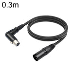 XK041L XLR 3-polig Gerade Männlich zu Winkel Weiblich Audiokabel, 0,3 m, 1 m, 2 m, 3 m, 5 m, 10 m