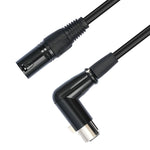 XK041L XLR 3-polig Gerade Männlich zu Winkel Weiblich Audiokabel, 0,3 m, 1 m, 2 m, 3 m, 5 m, 10 m