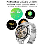 MT55 1,43 Zoll AMOLED HD-Display, ultradünne Smartwatch mit Anruf- und Gesundheitsfunktionen, Silikonarmband