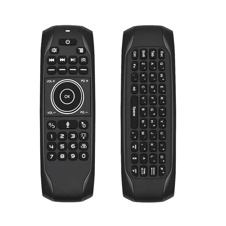 G7V Pro 2,4-GHz-Fly-Air-Mouse mit LED-Hintergrundbeleuchtung, kabelloser Tastatur und Fernbedienung mit Gyroskop für Android-TV-Boxen/PCs, unterstützt intelligente Sprachsteuerung