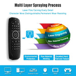 G7V Pro 2,4-GHz-Fly-Air-Mouse mit LED-Hintergrundbeleuchtung, kabelloser Tastatur und Fernbedienung mit Gyroskop für Android-TV-Boxen/PCs, unterstützt intelligente Sprachsteuerung