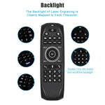 G7V Pro 2,4-GHz-Fly-Air-Mouse mit LED-Hintergrundbeleuchtung, kabelloser Tastatur und Fernbedienung mit Gyroskop für Android-TV-Boxen/PCs, unterstützt intelligente Sprachsteuerung
