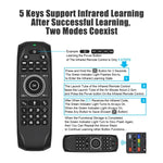 G7V Pro 2,4-GHz-Fly-Air-Mouse mit LED-Hintergrundbeleuchtung, kabelloser Tastatur und Fernbedienung mit Gyroskop für Android-TV-Boxen/PCs, unterstützt intelligente Sprachsteuerung