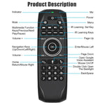 G7V Pro 2,4-GHz-Fly-Air-Mouse mit LED-Hintergrundbeleuchtung, kabelloser Tastatur und Fernbedienung mit Gyroskop für Android-TV-Boxen/PCs, unterstützt intelligente Sprachsteuerung