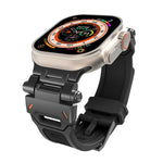 Edelstahl-Anschluss, TPU-Armband, für Apple Watch Series 7 (45 mm) und Apple Watch SE (44 mm)