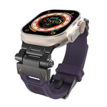 Edelstahl-Anschluss, TPU-Armband, für Apple Watch Series 7 (45 mm) und Apple Watch SE (44 mm)