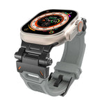 Edelstahl-Anschluss, TPU-Armband, für Apple Watch Series 7 (45 mm) und Apple Watch SE (44 mm)