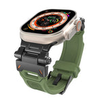Edelstahl-Anschluss, TPU-Armband, für Apple Watch Series 7 (45 mm) und Apple Watch SE (44 mm)