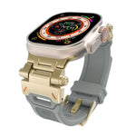 TPU-Armband mit Edelstahlanschluss, für Apple Watch Series 6 (44 mm) und Apple Watch Series 5 (44 mm)