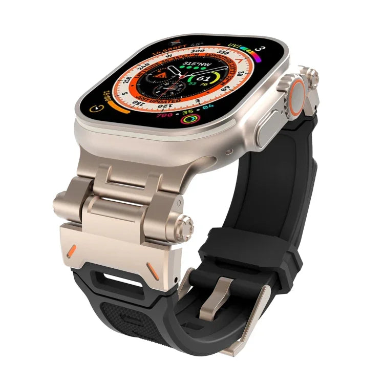 TPU-Armband mit Edelstahlanschluss, für Apple Watch Series 4 (44 mm) und Apple Watch Series 3 (42 mm)