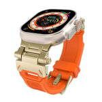 TPU-Armband mit Edelstahlanschluss, für Apple Watch Series 4 (44 mm) und Apple Watch Series 3 (42 mm)