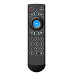 G21 2,4-GHz-Fly-Air-Mouse mit LED-Hintergrundbeleuchtung, kabelloser Tastatur und Fernbedienung mit Gyroskop für Android-TV-Box/PC, unterstützt intelligente Sprachsteuerung, Blau