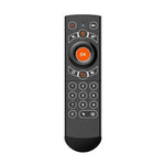 G21 2,4-GHz-Fly-Air-Mouse mit LED-Hintergrundbeleuchtung, kabelloser Tastatur und Fernbedienung mit Gyroskop für Android-TV-Boxen/PCs, unterstützt intelligente Sprachsteuerung, Orange