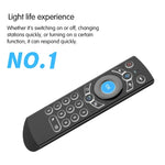 G21 2,4-GHz-Fly-Air-Mouse mit LED-Hintergrundbeleuchtung, kabelloser Tastatur und Fernbedienung mit Gyroskop für Android-TV-Boxen/PCs, unterstützt intelligente Sprachsteuerung, Orange