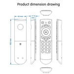 G21 2,4-GHz-Fly-Air-Mouse mit LED-Hintergrundbeleuchtung, kabelloser Tastatur und Fernbedienung mit Gyroskop für Android-TV-Boxen/PCs, unterstützt intelligente Sprachsteuerung, Orange