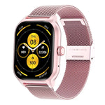 LEMFO LT10 Smartwatch mit 2,01-Zoll-TFT-Bildschirm, unterstützt Bluetooth-Anrufe und Gesundheitsüberwachung, Edelstahlarmband und Silikonarmband