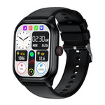 LEMFO LT10 Smartwatch mit 2,01-Zoll-TFT-Bildschirm, unterstützt Bluetooth-Anrufe und Gesundheitsüberwachung, Edelstahlarmband und Silikonarmband