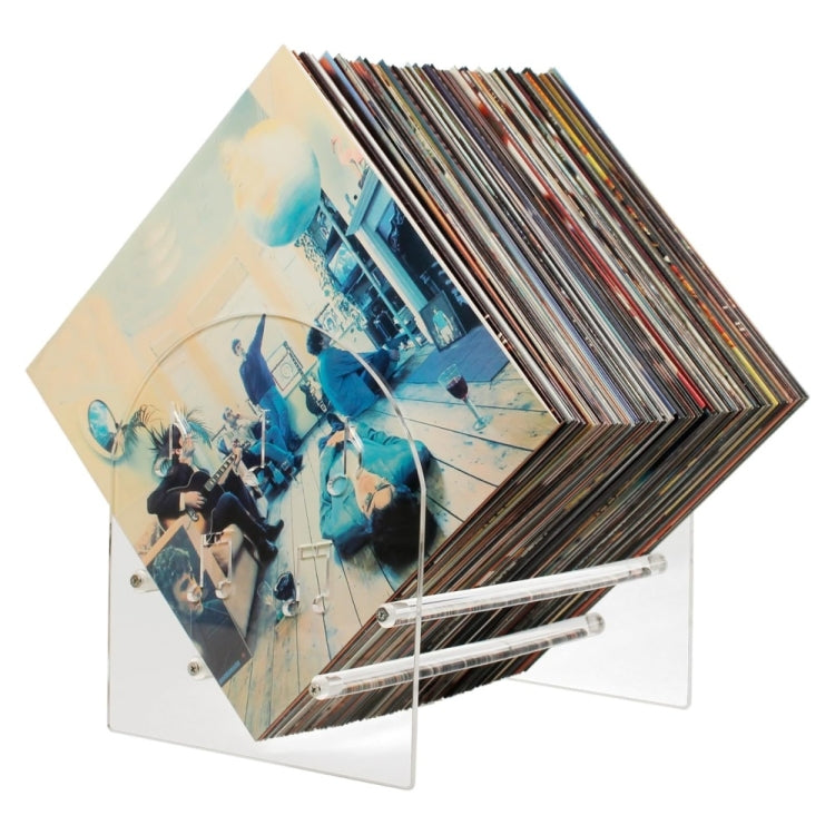 YX107 Acrylic Vinyl Record Display Stand, Acrylic