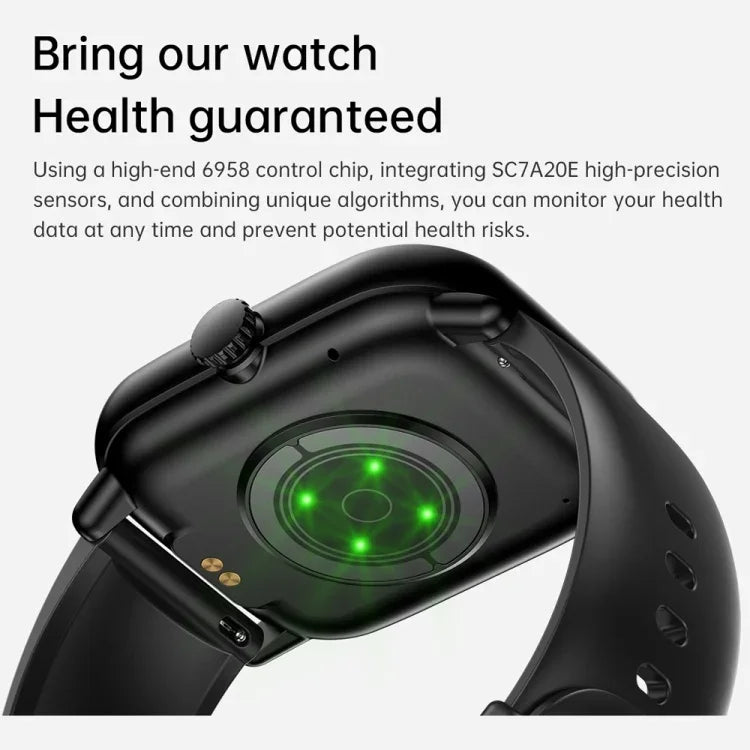 Y80 Smartwatch mit 2,01 Zoll IPS-HD-Bildschirm, unterstützt Bluetooth-Anrufe und Gesundheitsüberwachung
