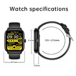 Y80 Smartwatch mit 2,01 Zoll IPS-HD-Bildschirm, unterstützt Bluetooth-Anrufe und Gesundheitsüberwachung