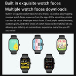 Y80 Smartwatch mit 2,01 Zoll IPS-HD-Bildschirm, unterstützt Bluetooth-Anrufe und Gesundheitsüberwachung
