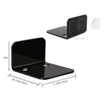 YX113 3er-Pack Acryl kleine Wandhalterung