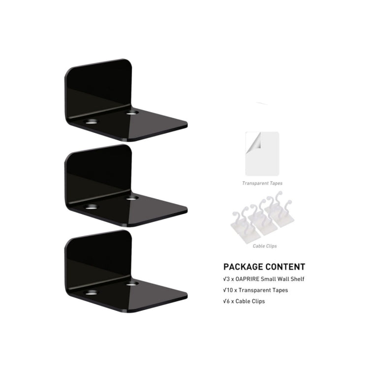 YX113 3er-Pack Acryl kleine Wandhalterung