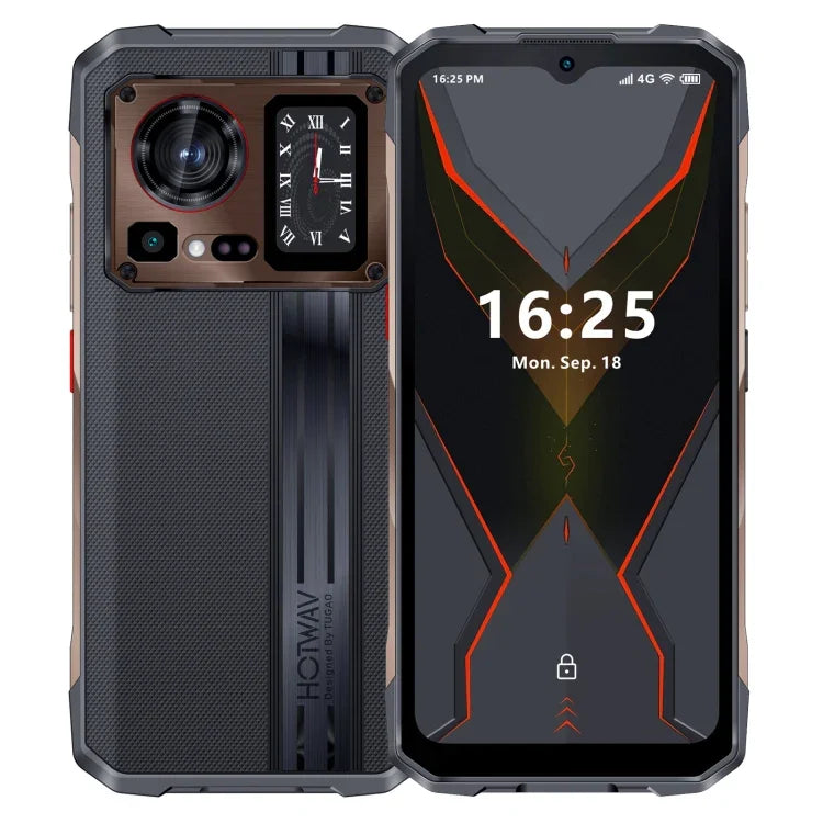 HOTWAV Cyber ​​15, robustes Smartphone (IP68/IP69K), 6280 mAh Akku, 6,6 Zoll Display, Android 13, MediaTek MT6789 Helio G99 Octa-Core Prozessor, Netzwerk: 4G, NFC, OTG, 12 GB + 256 GB Speicher