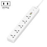 LDNIO SC5319 5-fach Reise- und Heim-Büro-Steckdose mit 38W USB-Anschlüssen, Kabellänge: 2 m, EU-Stecker, UK-Stecker, US-Stecker