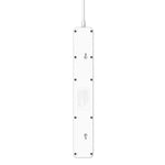 LDNIO SC5319 5-fach Reise- und Heim-Büro-Steckdose mit 38W USB-Anschlüssen, Kabellänge: 2 m, EU-Stecker, UK-Stecker, US-Stecker
