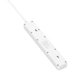 LDNIO SC5319 5-fach Reise- und Heim-Büro-Steckdose mit 38W USB-Anschlüssen, Kabellänge: 2 m, EU-Stecker, UK-Stecker, US-Stecker