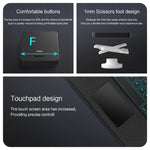 Intelligente abnehmbare Touch Bluetooth Tastatur Leder Tablet Hülle mit Hintergrundbeleuchtung/Stifthalter, Für iPad Pro 13 2024, Für iPad Air 13 2024, Für iPad Air 11 2024, Für iPad Pro 11 2024, Für iPad 10.9 2022, Für iPad 10.2 2021, Für iPad mini 6