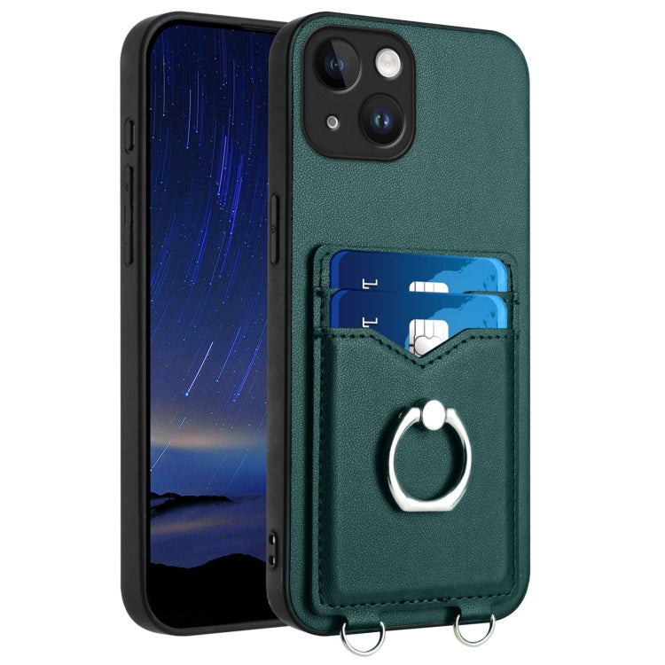 R20 Ring Kartenhalter Handyhülle, Für iPhone 17 Pro Max, Für iPhone 17 Pro, Für iPhone 17, Für iPhone Air, Für iPhone 15 Pro Max, Für iPhone 15 Pro, Für iPhone 15 Plus, Für iPhone 15