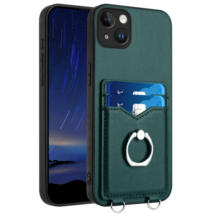 R20 Ring Kartenhalter Handyhülle, Für iPhone 14 Plus, Für iPhone 14, Für iPhone 14 Pro, Für iPhone 14 Pro Max, Für iPhone SE 2022 / SE 2020 / 8, Für iPhone 13 Pro Max, Für iPhone 13 Pro, Für iPhone 13