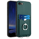 R20 Ring Kartenhalter Handyhülle, Für iPhone 14 Plus, Für iPhone 14, Für iPhone 14 Pro, Für iPhone 14 Pro Max, Für iPhone SE 2022 / SE 2020 / 8, Für iPhone 13 Pro Max, Für iPhone 13 Pro, Für iPhone 13